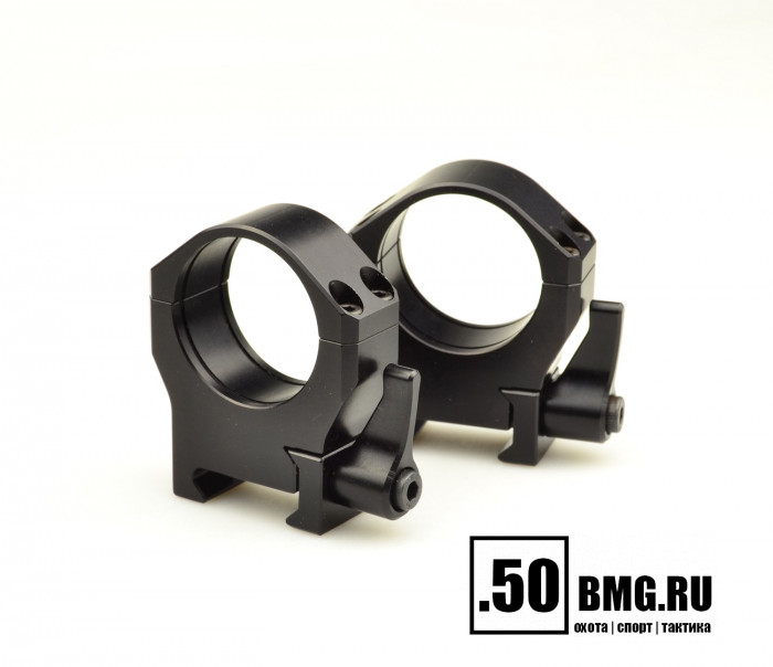 Быстросъемные кольца Luman Precision AL 30 мм на Weaver/Picatinny BH 14 мм (средние)