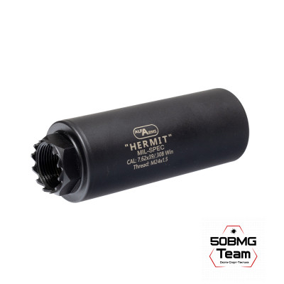 Газоразгруженный дожигатель Alfa Arms "Hermit" на АК-74/Сайга-МК/АК "Сотая серия" (М24х1,5)
