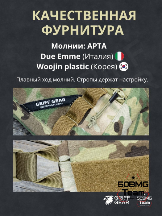 Сумка поясная-напашная Griff Gear Скаут (Мультикам)