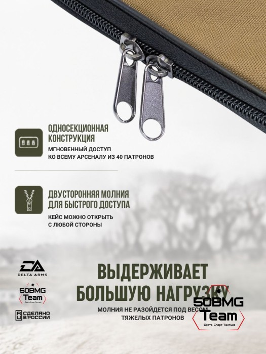 Клатч для патронов на 40шт Delta Arms для кал. 300 WinMag (Coyote Brown)