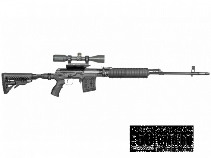 Складной телескопический приклад FAB Defense с рукояткой для Тигр или СВД (M4 SVD SB)