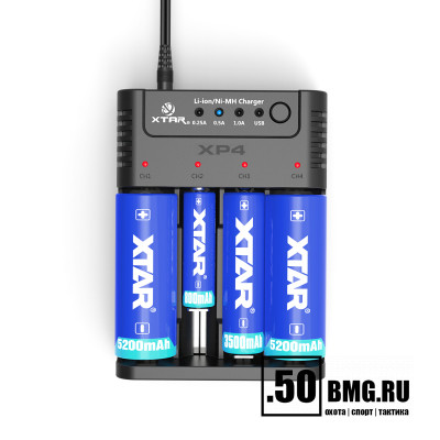 Зарядное устройство XTAR XP4 для Ni-MH/Li-ion аккумуляторов