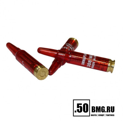 Фальш-патрон Stil Crin красный пластик 308 калибр 3шт (30_308)