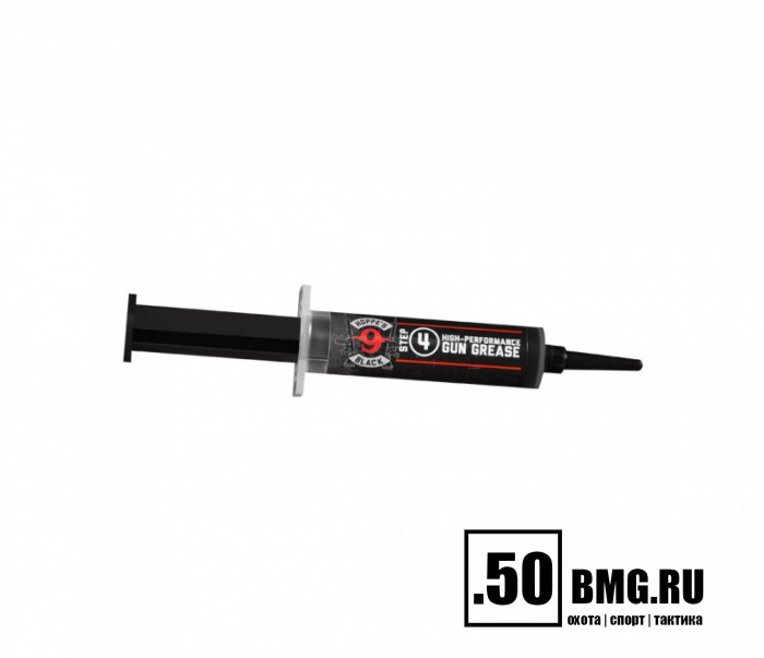 Смазка Hoppe's Black Gun Grease Syringe синтетическая густая для трущихся деталей, t от -54 до +280°С, шприц, 12мл (HBGG)