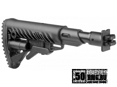 Телескопический приклад FAB Defense M4-VEPR SB с буферной трубкой, амортизатором и слотом для батареек для Вепрь 12