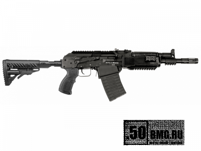 Телескопический приклад FAB Defense M4-VEPR SB с буферной трубкой, амортизатором и слотом для батареек для Вепрь 12