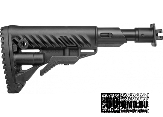 Телескопический приклад FAB Defense M4-VEPR SB с буферной трубкой, амортизатором и слотом для батареек для Вепрь 12