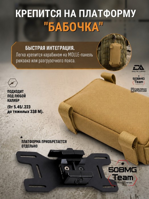 Баррикадный мешок "Кирпич" Delta Arms Кордура 1000, 20х5х5см (Coyote Brown) 