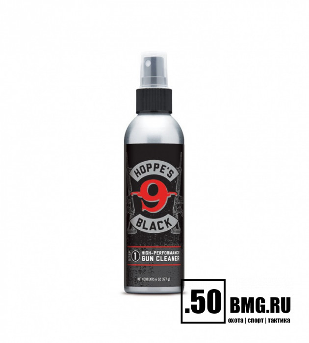 Средство от нагара Hoppe's Black GUN CLEANER, безопасно для любого металла, спрей, 177мл. (HBC6)