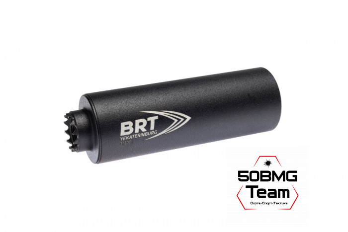 Реактивный ДТКП закрытого типа BRT Барс Х для АК-74/Сайга-МК, кал. 5,45/223 (140мм, резьба M24х1,5R, п/п 7,5мм, ⌀ 50мм)