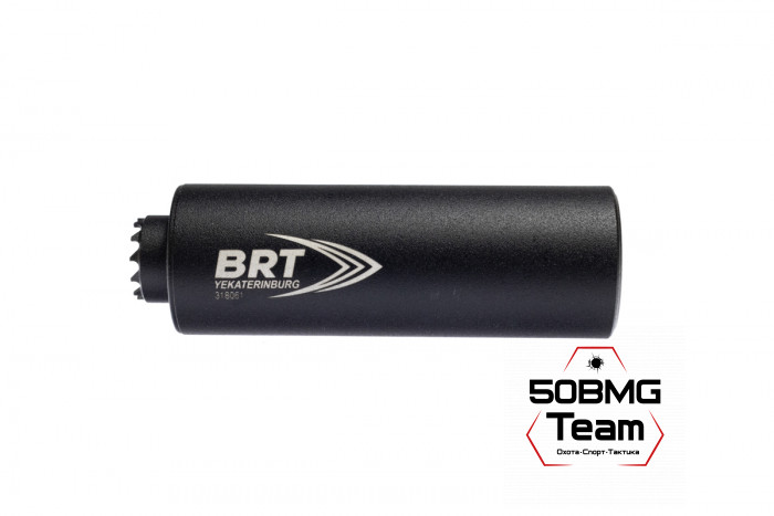 Реактивный ДТКП закрытого типа BRT Барс Х для АК-74/Сайга-МК, кал. 5,45/223 (140мм, резьба M24х1,5R, п/п 7,5мм, ⌀ 50мм)