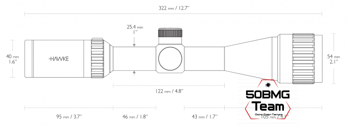 Оптический прицел Hawke Vantage 3-9x40 АО