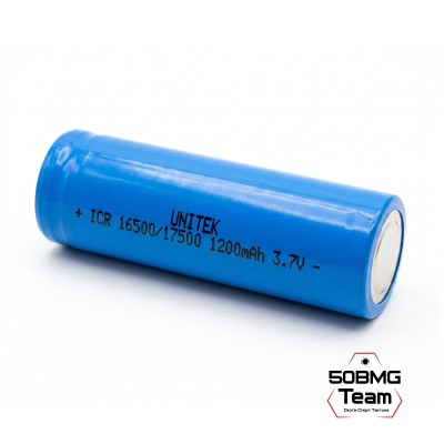 Аккумулятор UNITEK 16500/17500 3,7В 1200мА/ч (Li-ION)