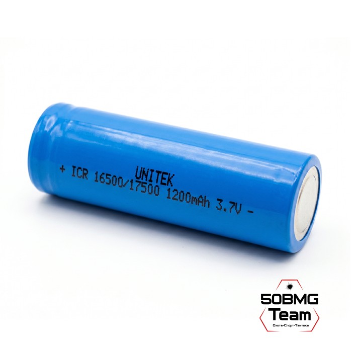 Аккумулятор UNITEK 16500/17500 3,7В 1200мА/ч (Li-ION)