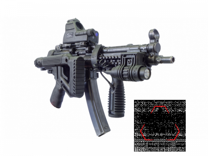 Складной приклад FAB Defense UAS-MP5 для MP5