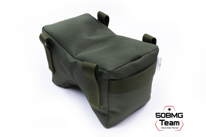 Баррикадный мешок Х-бэг 50BMG Team с возможностью крепления на оружие через платформу "Бабочка" (Olive Green)