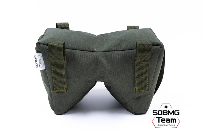 Баррикадный мешок Х-бэг 50BMG Team с возможностью крепления на оружие через платформу "Бабочка" (Olive Green)