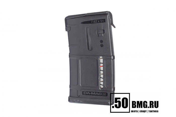 Магазин Oberland Arms OA-MAG для LR/SR на 20 патронов 7,62x51mm/.308 Win с окошком