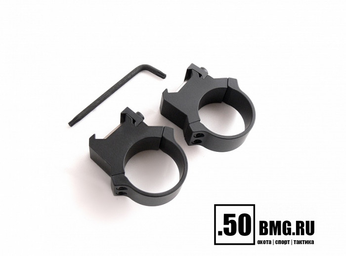 Раздельные кольца Leupold PRW 25.4 мм на Weaver высокие H=25,4 мм/BH=12,7 мм (54150)