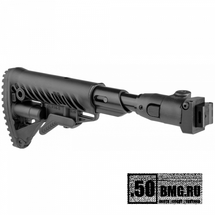 Складной телескопический приклад FAB Defense со щекой для АКС-74У (M4-AKS P SB CP)