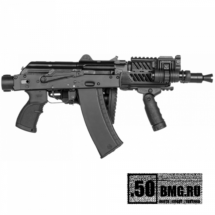 Складной телескопический приклад FAB Defense со щекой для АКС-74У (M4-AKS P SB CP)