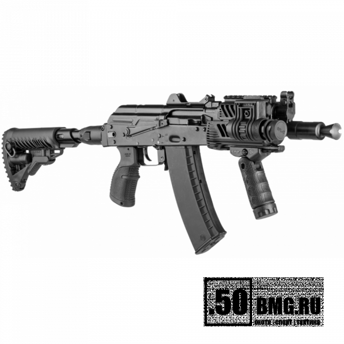 Складной телескопический приклад FAB Defense со щекой для АКС-74У (M4-AKS P SB CP)