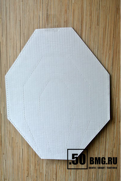 Мишень IPSC мини (с белой стороной) 300х375мм, гофрокартон Т23 (10 шт./уп)