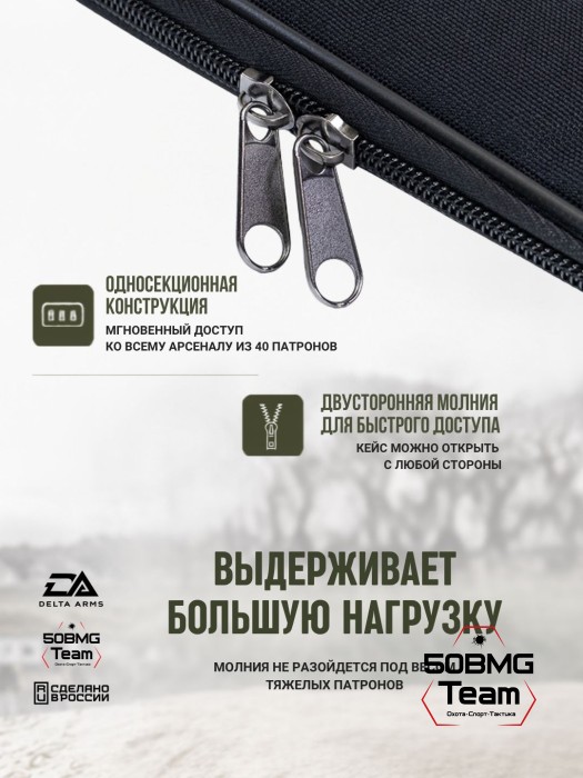 Клатч для патронов на 20шт Delta Arms для кал. 30-06 (Black)
