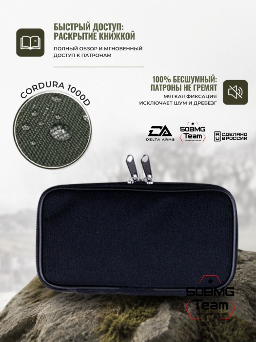 Клатч для патронов на 20шт Delta Arms для кал. 30-06 (Black)