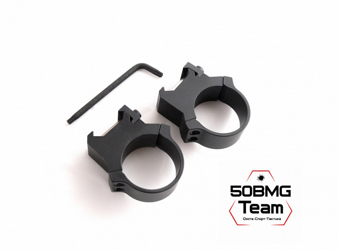 Раздельные кольца Leupold PRW 30 мм на Weaver высокие H=27,7 мм/BH=12,7 мм (54177)