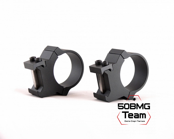 Раздельные кольца Leupold PRW 30 мм на Weaver высокие H=27,7 мм/BH=12,7 мм (54177)