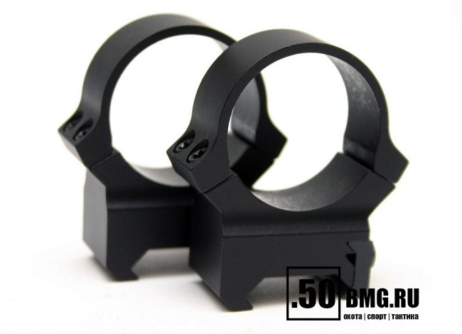Раздельные кольца Leupold PRW 30 мм на Weaver высокие H=27,7 мм/BH=12,7 мм (54177)