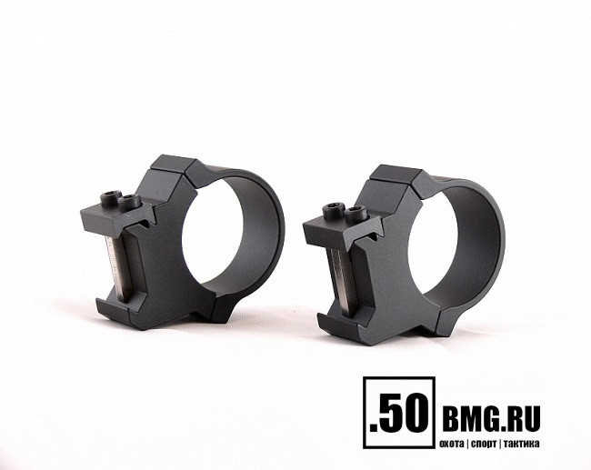 Раздельные кольца Leupold PRW 30 мм на Weaver высокие H=27,7 мм/BH=12,7 мм (54177)