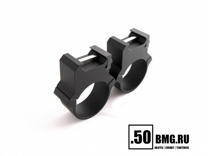 Раздельные кольца Leupold PRW 30 мм на Weaver высокие H=27,7 мм/BH=12,7 мм (54177)