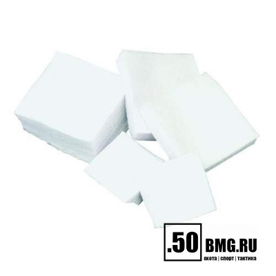 Патчи ЧИСТОGUN фланель, к. .22-.24 (искл. .22LR), квадрат 35х35 мм, 500 шт., белый