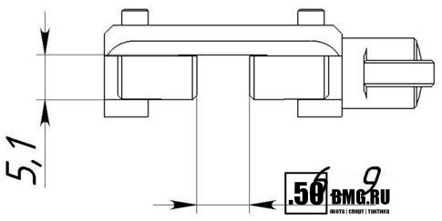 Крепление ВОМЗ для DOCTER и Пилад 1x20 на вентилируемую планку