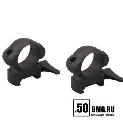Кольца Vector Optics 25,4мм быстросъёмные на Picatinny/Weaver, стальные, средние BH=21мм (SCSR-02)