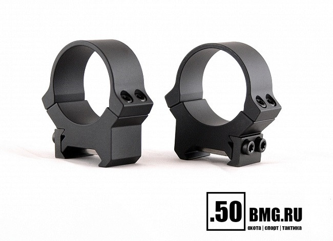 Раздельные кольца Leupold PRW 30 мм на Weaver средние H=24,6 мм/BH=9,6 мм(54167)