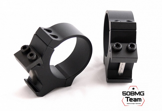 Раздельные кольца Leupold PRW 30 мм на Weaver средние H=24,6 мм/BH=9,6 мм(54167)