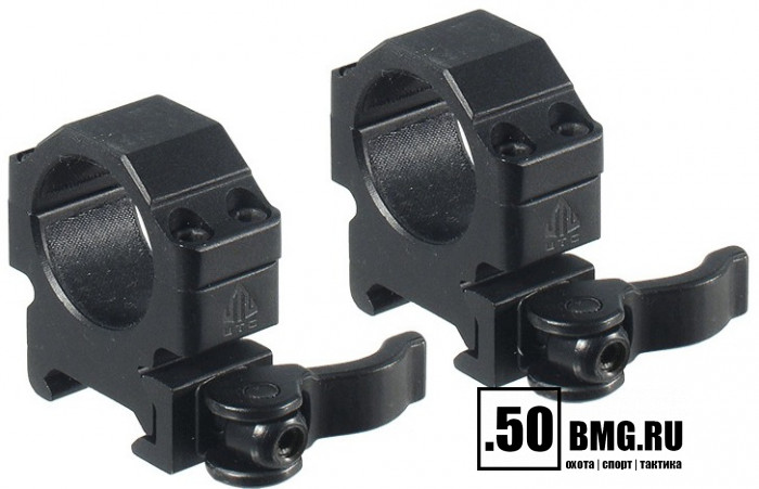 Кольца Leapers UTG 25.4 мм, быстросъемные на Weaver, низкие (RQ2W1104)