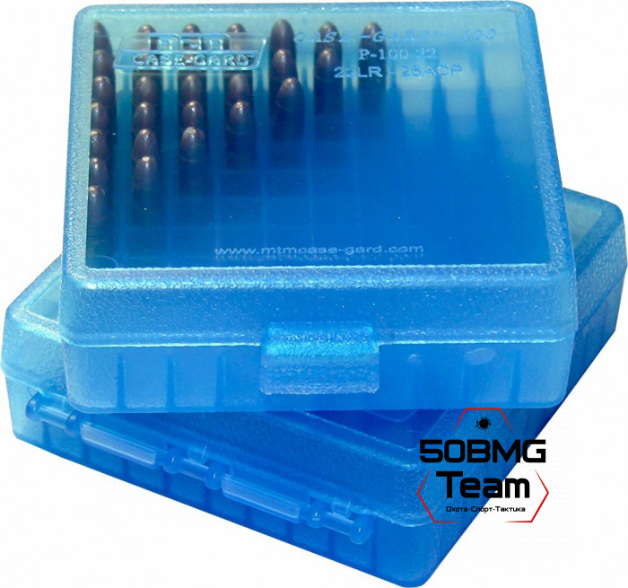 Кейс MTM для 100 патронов (22LR/25ACP)