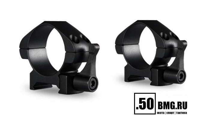 23015 Быстросъемные кольца Hawke 30мм на Weaver низкие ВН=5мм