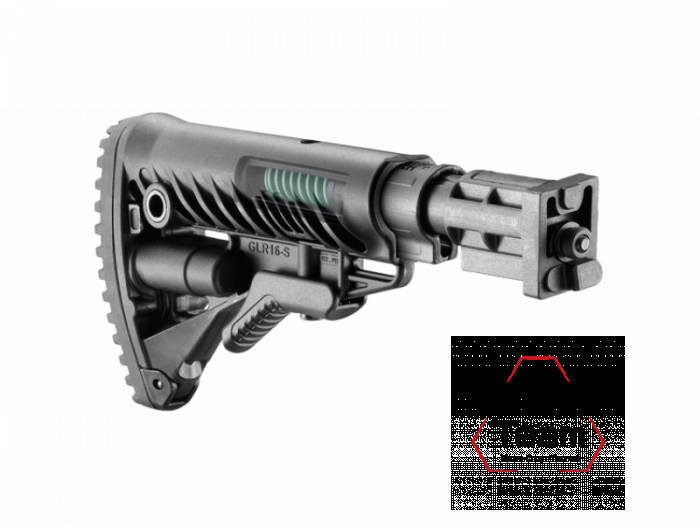 Телескопический приклад FAB Defense SBT-V58 FK с амортизатором складной для VZ.58
