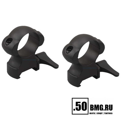 Кольца Vector Optics 25,4мм быстросъёмные на Picatinny/Weaver, стальные, высокие BH=27мм (SCSR-03)