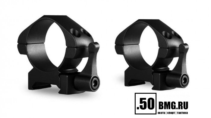 23016 Быстросъемные кольца Hawke 30мм на Weaver средние ВН=7мм