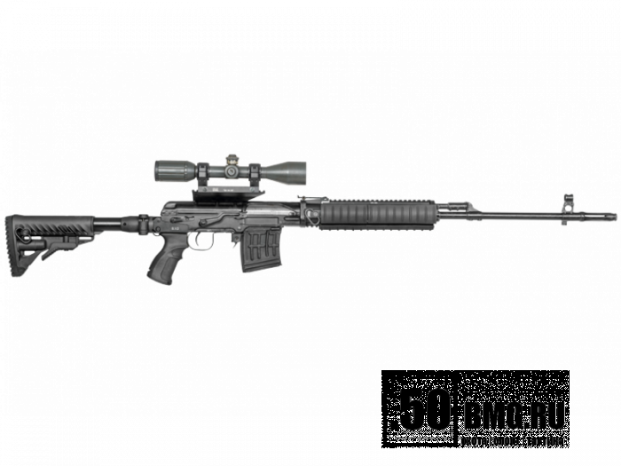 Складной телескопический приклад FAB Defense с рукояткой для Тигр или СВД (M4 SVD)