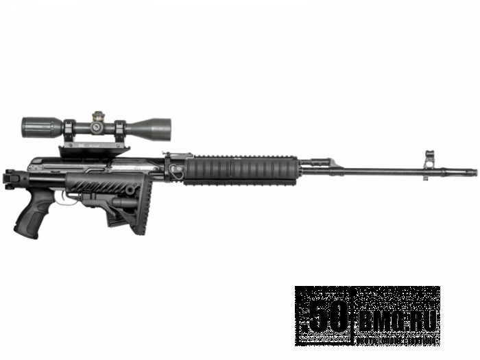 Складной телескопический приклад FAB Defense с рукояткой для Тигр или СВД (M4 SVD)