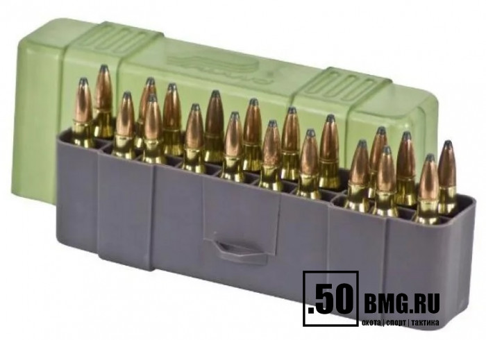 Plano Коробка 20 патронов к.30-06, 7mm Mag, .25-06 Rem, .270, .280 Rem, .338 Win. Mag, .340 Wby. Mag
