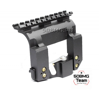 Быстросъемный кронштейн Зенит Weaver с доп. планкой на Тигр, СВД, СКС