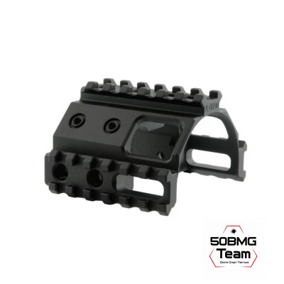 Тройная направляющая Spuhr A-0090 Picatinny на кронштейны Spuhr ISMS 34 mm, короткая